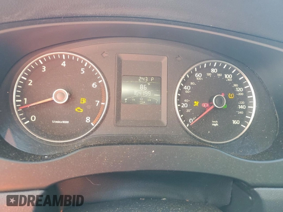 2012 Volkswagen Jetta SE with VIN 3VWDP7AJ4CM316531, listed as a Copart auction lot 54928305 with 164,199 mi miles and Salvage title. Bid and sale history available at DreamBid. Image 9.
