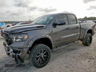 2022 Ram 1500 Big Horn z VIN 1C6SRFBT3NN145608, wystawiony jako Copart lot #57131175 z przebiegiem 51 135 mil mil oraz Szkoda całkowita • Salvage title. Historia ofert i sprzedaży dostępna na DreamBid. Obrazek 1.