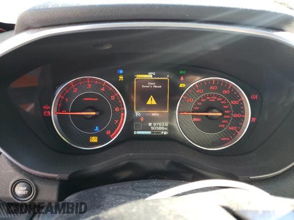 2017 Subaru Impreza Special Sports with VIN 4S3GTAK66H1725802, listed as a Copart auction lot 42935115 with 50,588 mi miles and Salvage title. Bid and sale history available at DreamBid. Image 9.