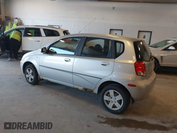2006 Chevrolet Aveo LS with VIN KL1TD66616B565264, listed as a IAAI auction lot 42120710 with 150,638 mi miles and . Bid and sale history available at DreamBid. Image 3.