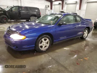 2005 Chevrolet Monte Carlo LS with VIN 2G1WW12EX59223305, listed as a Copart auction lot 83186774 with 157,494 mi miles and Salvage Title. Bid and sale history available at carsss.com. Image 1.