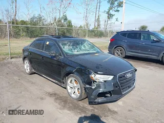 2017 Audi A3 Premium z VIN WAUAUGFF6H1041068, wystawiony jako IAAI lot #41534579 z przebiegiem 115 161 mil mil oraz . Historia ofert i sprzedaży dostępna na DreamBid. Obrazek 1.