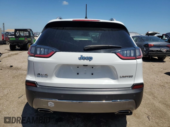 2019 Jeep Cherokee Limited with VIN 1C4PJMDX8KD431319, listed as a Copart auction lot 62177565 with 77,463 mi miles and Salvage title. Bid and sale history available at DreamBid. Image 6.