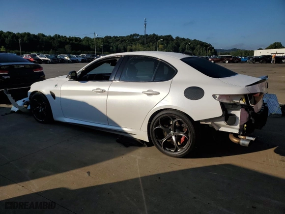 2017 Alfa Romeo Giulia Quadrifoglio with VIN ZARFAEAV5H7518340, listed as a Copart auction lot 65645323 with 34,219 mi miles and Salvage Title. Bid and sale history available at carsss.com. Image 2.