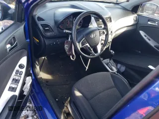 2012 Hyundai Accent SE with VIN KMHCU5AEXCU025845, listed as a Copart auction lot 86557364 with 117,262 mi miles and Salvage Title. Bid and sale history available at carsss.com. Image 8.