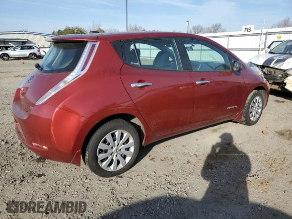 2015 Nissan LEAF SV with VIN 1N4AZ0CP7FC311909, listed as a Copart auction lot 39358473 with 84,576 mi miles. Bid and sale history available at carsss.com. Image 3.