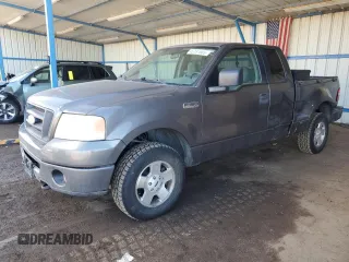 2006 Ford F-150 STX with VIN 1FTRX04W56KD82864, listed as a Copart auction lot 46181665 with 214,056 mi miles and Salvage Title. Bid and sale history available at carsss.com. Image 1.