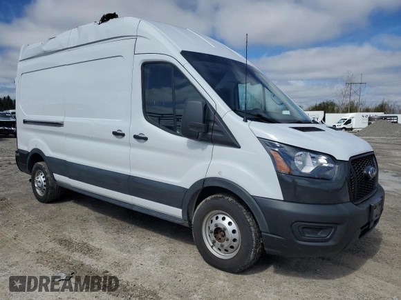 2023 Ford Transit Cargo with VIN 1FTBR2X88PKA66512, listed as a Copart auction lot 58451445 with 74,819 mi miles and Salvage title. Bid and sale history available at DreamBid. Image 4.
