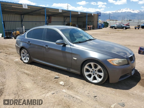 2006 BMW 3 Series 330i with VIN WBAVB33546PS05598, listed as a Copart auction lot 56436175 with 123,157 mi miles and Salvage title. Bid and sale history available at DreamBid. Image 4.