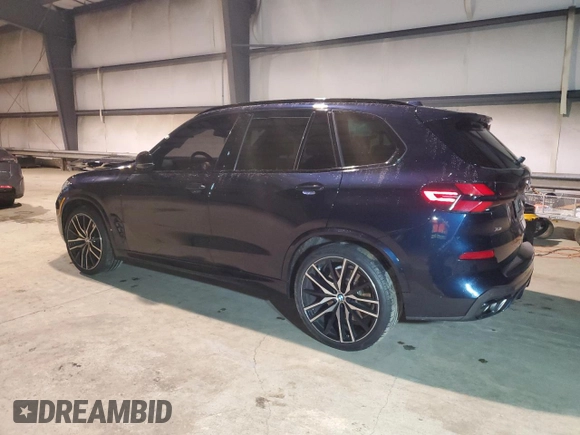 2024 BMW X5 M60i with VIN 5UX33EU08R9V21549, listed as a Copart auction lot 84082814 with 0 mi miles and Salvage Title. Bid and sale history available at carsss.com. Image 2.