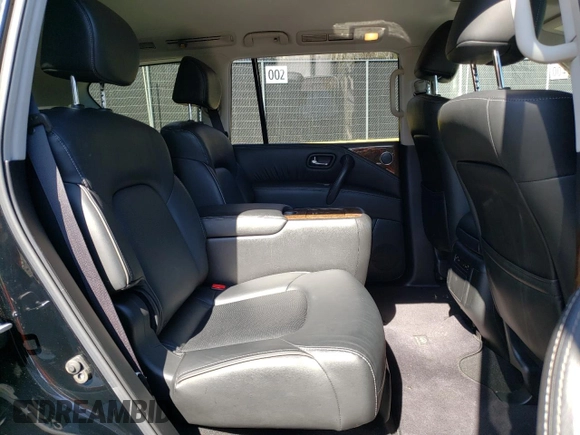 2017 Infiniti QX80 with VIN JN8AZ2NE5H9155228, listed as a Copart auction lot 50236635 with 105,676 mi miles and Salvage Title. Bid and sale history available at carsss.com. Image 11.