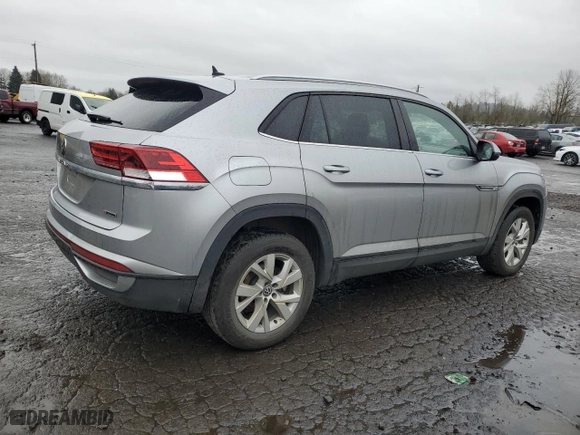 2021 Volkswagen Atlas Cross Sport 2.0T S with VIN 1V2GC2CA0MC241095, listed as a Copart auction lot 45587765 with 27,659 mi miles and Salvage Title. Bid and sale history available at carsss.com. Image 3.