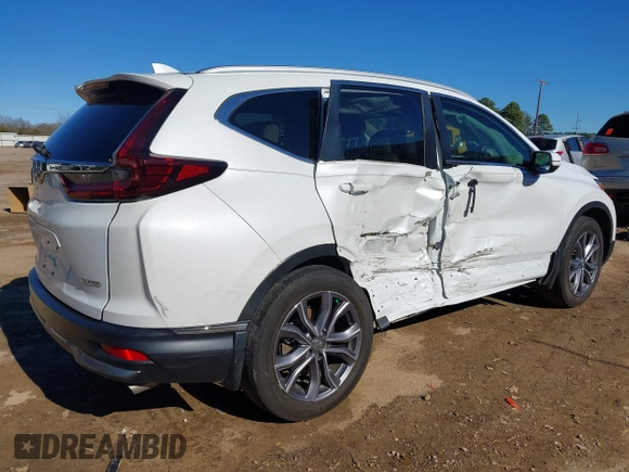 2021 Honda CR-V Touring with VIN 7FARW1H99ME012061, listed as a IAAI auction lot 41168036 with 36,886 mi miles. Bid and sale history available at carsss.com. Image 4.