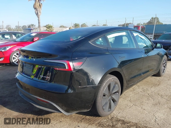 2025 Tesla Model 3 Long Range with VIN 5YJ3E1EB3SF926394, listed as a IAAI auction lot 42249844 with 1,090 mi miles and . Bid and sale history available at DreamBid. Image 4.