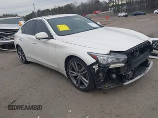 2021 Infiniti Q50 3.0t SENSORY with VIN JN1EV7CP4MM707726, listed as a IAAI auction lot 41427425 with 105,970 mi miles. Bid and sale history available at carsss.com. Image 1.