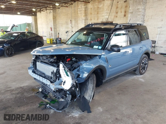 2024 Ford Bronco Sport Outer Banks z VIN 3FMCR9C61RRF73716, wystawiony jako IAAI lot #41914834 z przebiegiem 1 295 mil mil oraz . Historia ofert i sprzedaży dostępna na DreamBid. Obrazek 18.