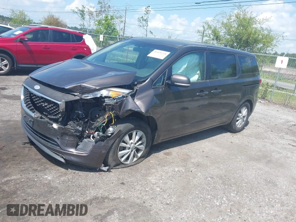 2017 Kia Sedona LX with VIN KNDMB5C15H6225200, listed as a IAAI auction lot 41929710 with 144,461 mi miles. Bid and sale history available at carsss.com. Image 17.