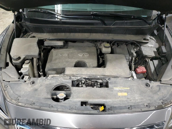 2017 Infiniti QX60 with VIN 5N1DL0MM4HC548613, listed as a Copart auction lot 47993765 with 96,334 mi miles and Salvage Title. Bid and sale history available at DreamBid. Image 12.
