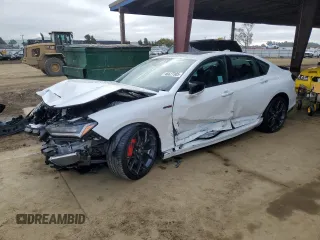 2023 Acura TLX Type S w/Performance Tire with VIN 19UUB7F93PA002597, listed as a Copart auction lot 46627305 with 29,024 mi miles and Non Repairable. Bid and sale history available at carsss.com. Image 1.