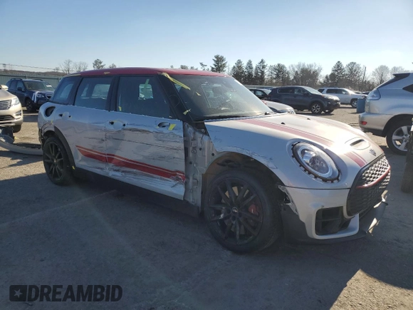 2020 MINI Clubman John Cooper Works with VIN WMWJZ9C06L2M50946, listed as a Copart auction lot 87893235 with 18,258 mi miles and Salvage Title. Bid and sale history available at carsss.com. Image 4.