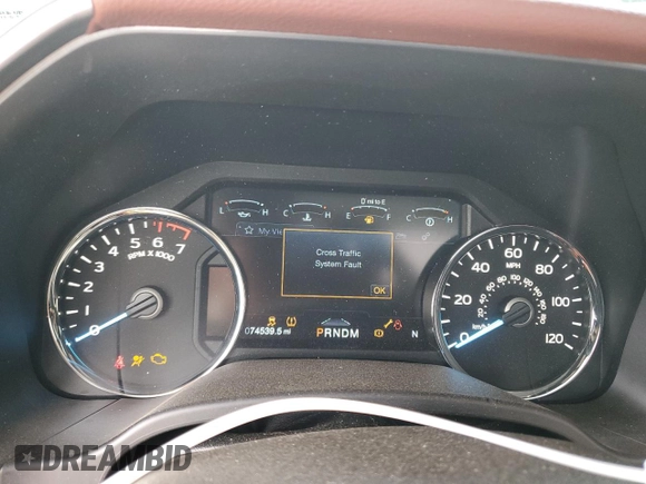 2019 Ford F-150 XL with VIN 1FTEW1E47KFD09339, listed as a Copart auction lot 55217015 with 74,539 mi miles and Salvage title. Bid and sale history available at DreamBid. Image 9.
