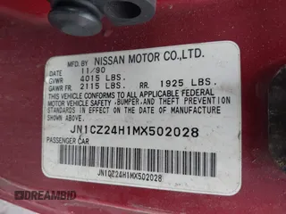 1991 Nissan 300ZX with VIN JN1CZ24H1MX502028, listed as a IAAI auction lot 42424639 with 145,262 mi miles and . Bid and sale history available at DreamBid. Image 9.