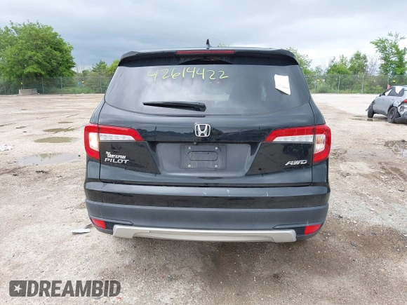 2020 Honda Pilot EX-L with VIN 5FNYF6H57LB059332, listed as a IAAI auction lot 42614422 with 110,279 mi miles and . Bid and sale history available at DreamBid. Image 16.