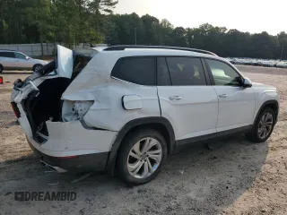 2021 Volkswagen Atlas SE with VIN 1V2WP2CA6MC526190, listed as a Copart auction lot 59361315 with 69,934 mi miles and Salvage title. Bid and sale history available at DreamBid. Image 3.