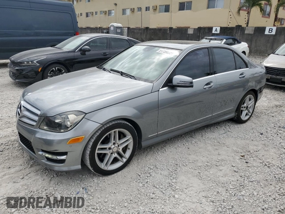 2013 Mercedes-Benz C 350 Sport with VIN WDDGF5HB3DA816948, listed as a Copart auction lot 51759835 with 80,217 mi miles and Salvage Title. Bid and sale history available at DreamBid. Image 1.