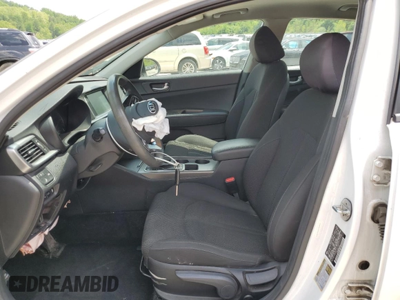 2019 Kia Optima LX with VIN 5XXGT4L34KG311998, listed as a Copart auction lot 56686955 with 135,484 mi miles and Salvage title. Bid and sale history available at DreamBid. Image 7.