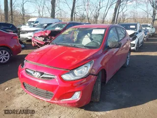2012 Hyundai Accent SE with VIN KMHCU5AE4CU024738, listed as a IAAI auction lot 41666383 with 88,655 mi miles. Bid and sale history available at carsss.com. Image 2.