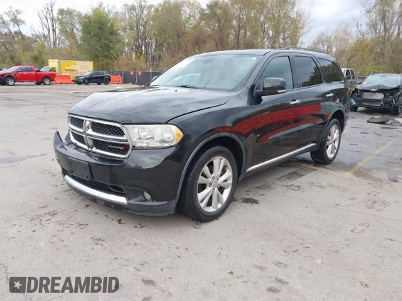 2013 Dodge Durango Crew with VIN 1C4RDHDG8DC592706, listed as a IAAI auction lot 40745114 with 95,757 mi miles and . Bid and sale history available at DreamBid. Image 17.