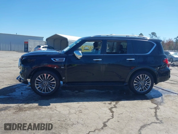 2019 Infiniti QX80 Luxe with VIN JN8AZ2NE1K9234497, listed as a IAAI auction lot 41833481 with 126,754 mi miles and . Bid and sale history available at DreamBid. Image 15.