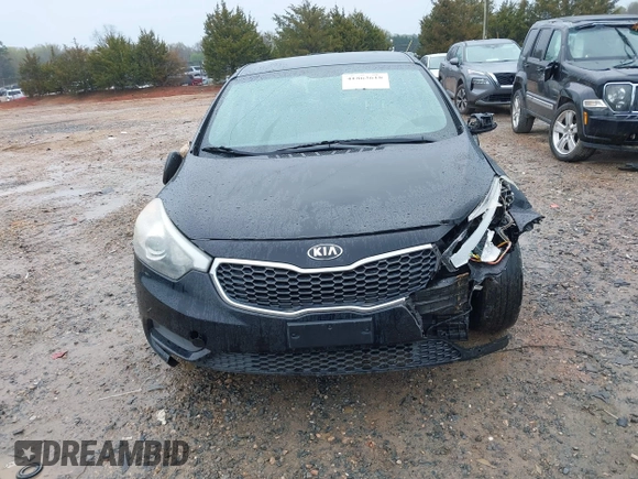 2014 Kia Forte LX with VIN KNAFK4A60E5171921, listed as a IAAI auction lot 41863618 with 105,076 mi miles. Bid and sale history available at carsss.com. Image 12.