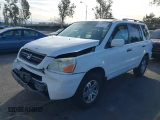 2005 Honda Pilot EX with VIN 5FNYF18475B060655, listed as a IAAI auction lot 41381619 with 142,680 mi miles and . Bid and sale history available at DreamBid. Image 2.