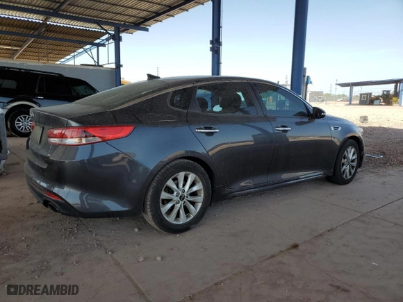 2017 Kia Optima LX with VIN 5XXGT4L38HG121842, listed as a Copart auction lot 47053965 with 150,470 mi miles and Salvage Title. Bid and sale history available at carsss.com. Image 3.