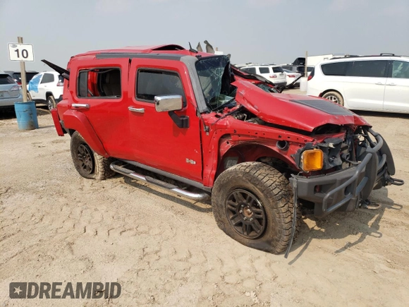 2007 Hummer H3 SUV with VIN 5GTDN13E378231415, listed as a Copart auction lot 64661734 with 0 mi miles and Non Repairable. Bid and sale history available at carsss.com. Image 4.