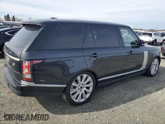 2014 Land Rover Range Rover Supercharged with VIN SALGS3TF3EA167523, listed as a Copart auction lot 45577295 with 142,288 mi miles and Clean title. Bid and sale history available at DreamBid. Image 3.