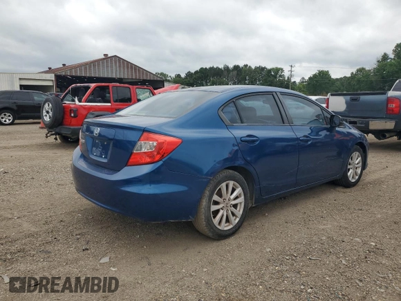 2012 Honda Civic EX with VIN 2HGFB2F87CH546602, listed as a Copart auction lot 56059565 with 164,588 mi miles and Clean Title. Bid and sale history available at DreamBid. Image 3.