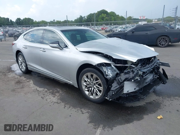 2019 Lexus LS 500 z VIN JTHB51FF3K5009078, wystawiony jako IAAI lot #42751612 z przebiegiem 47 527 mil mil oraz . Historia ofert i sprzedaży dostępna na DreamBid. Obrazek 1.