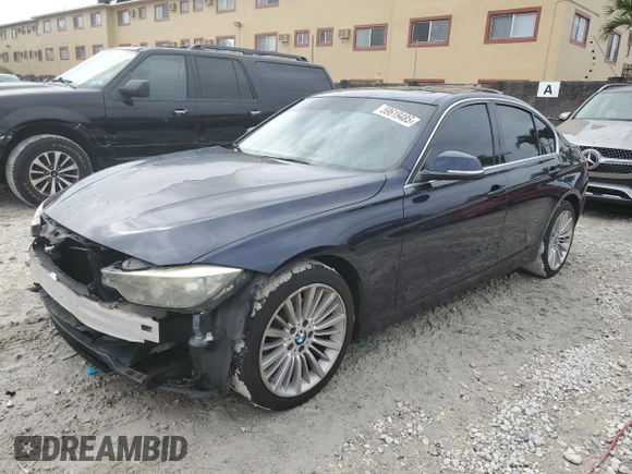 2012 BMW 3 Series 328i with VIN WBA3A5G51CNP17682, listed as a Copart auction lot 59619485 with 100,936 mi miles and Salvage title. Bid and sale history available at DreamBid. Image 1.