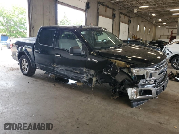 2019 Ford F-150 XL with VIN 1FTEW1EPXKKE15382, listed as a Copart auction lot 61349905 with 92,704 mi miles and Salvage title. Bid and sale history available at DreamBid. Image 4.