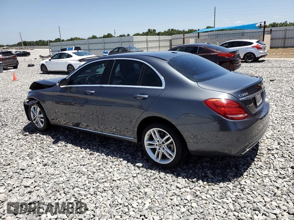 2015 Mercedes-Benz C 300 Luxury with VIN 55SWF4KB6FU001998, listed as a Copart auction lot 54602755 with 140,264 mi miles and Salvage Title. Bid and sale history available at carsss.com. Image 2.