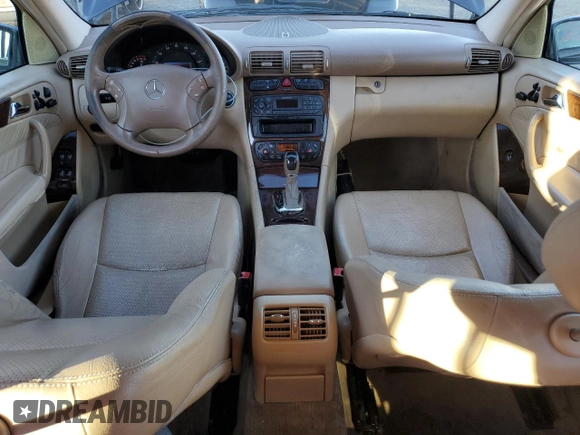 2001 Mercedes-Benz C 320 with VIN WDBRF64J61F078422, listed as a Copart auction lot 78873084 with 236,278 mi miles and Salvage Title. Bid and sale history available at DreamBid. Image 8.
