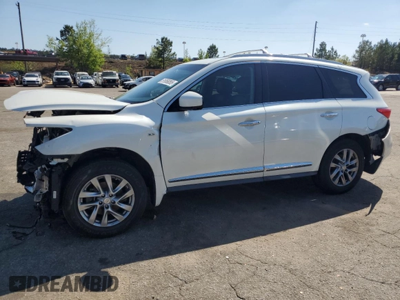 2015 Infiniti QX60 with VIN 5N1AL0MN3FC503896, listed as a Copart auction lot 51958065 with Not Provided miles and Salvage Title. Bid and sale history available at DreamBid. Image 1.