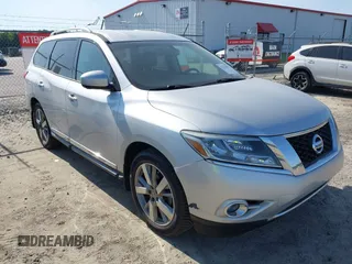 2013 Nissan Pathfinder Platinum z VIN 5N1AR2MM7DC678375, wystawiony jako IAAI lot #42318076 z przebiegiem 151 094 mil mil oraz . Historia ofert i sprzedaży dostępna na DreamBid. Obrazek 1.