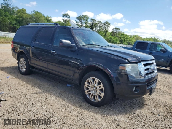2012 Ford Expedition Max Limited with VIN 1FMJK1K55CEF28651, listed as a Copart auction lot 52592905 with Not provided miles and Salvage title. Bid and sale history available at DreamBid. Image 4.
