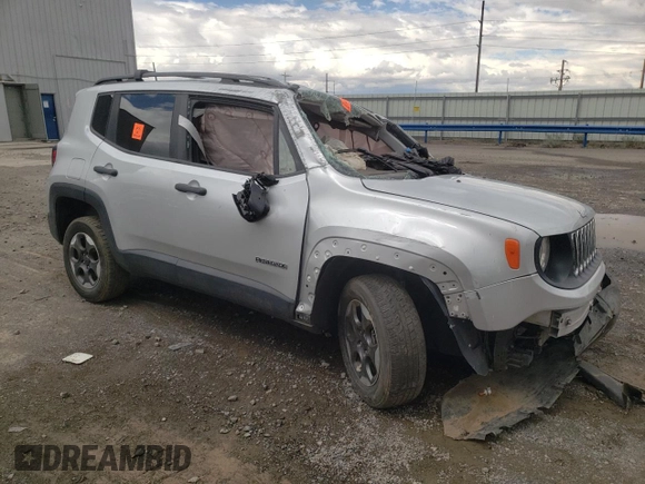 2018 Jeep Renegade Sport with VIN ZACCJBAB6JPH45904, listed as a Copart auction lot 55240505 with Not provided miles and Salvage title. Bid and sale history available at DreamBid. Image 4.