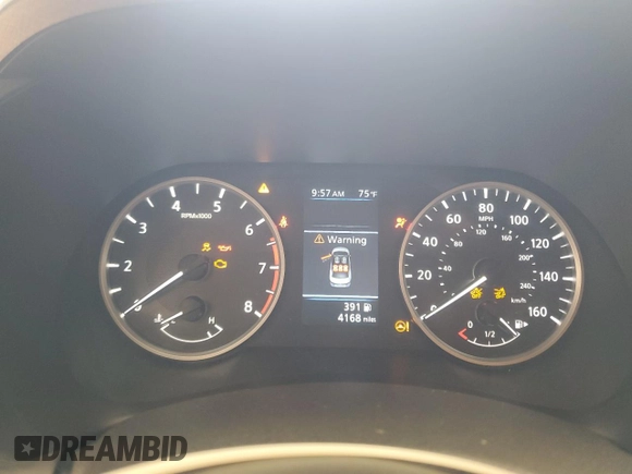 2025 Nissan Sentra S with VIN 3N1AB8BV3SY286704, listed as a Copart auction lot 52766135 with 4,168 mi miles and Salvage Title. Bid and sale history available at DreamBid. Image 9.