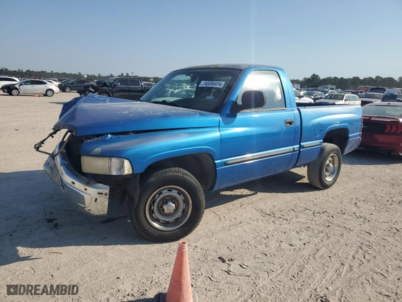 1998 Dodge Ram 1500 with VIN 1B7HC16XXWS558746, listed as a Copart auction lot 74530424 with 189,783 mi miles and Salvage Title. Bid and sale history available at carsss.com. Image 1.